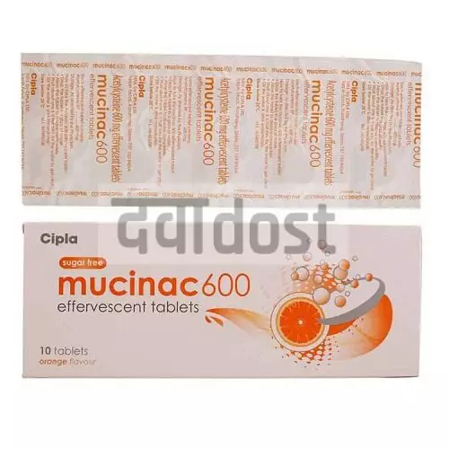 Mucinac 600mg Effervescent Tablet 10s