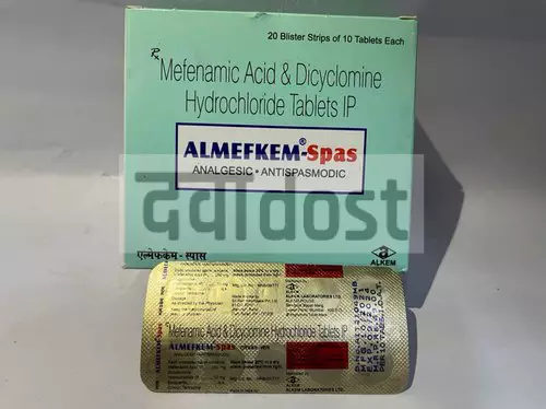 Almefkem Spas 10mg/250mg Tablet