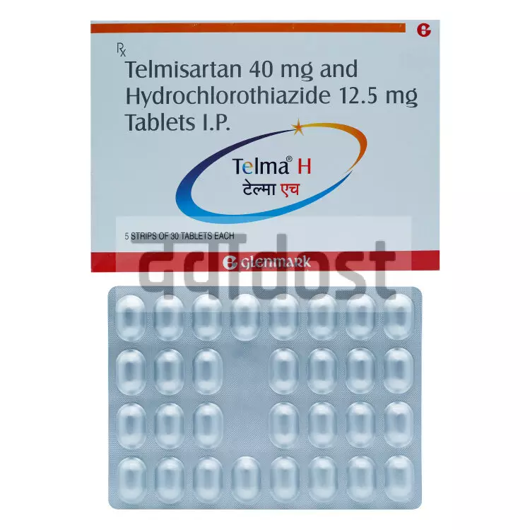 Telmat-H 40mg/12.5mg Tablet