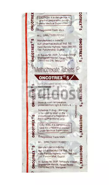 Oncotrex 5mg Tablet 10s