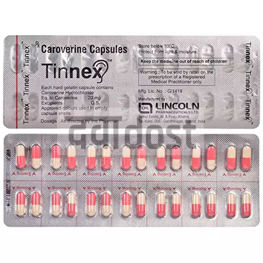 Tinnex 20mg Capsule 28s