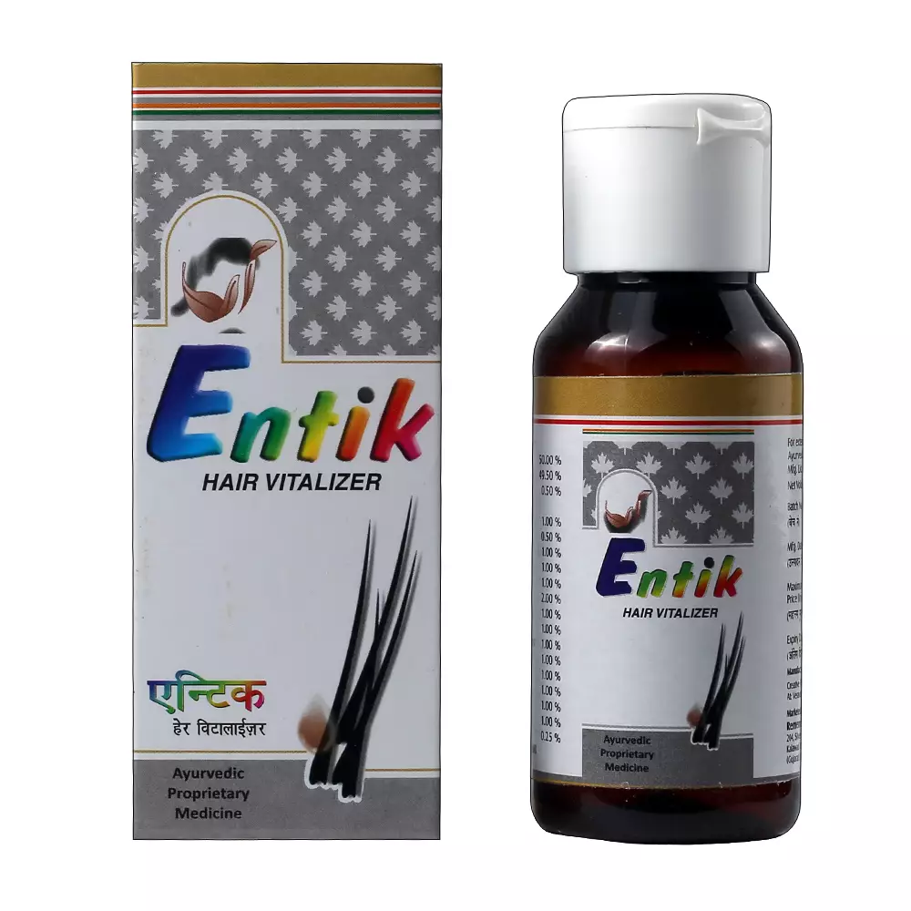 Buy ENTIK HAIR VITALIZER 50ML Online, View Uses, Review, Price, Composition  | SecondMedic