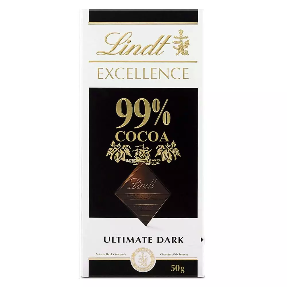 LINDT CHOC EXCE COCOA DARK 99% 50GM