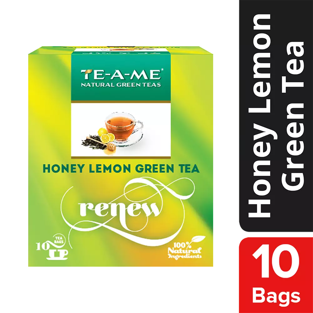 TE-A-ME HONEY LEMON GREEN TEA 10BAGS
