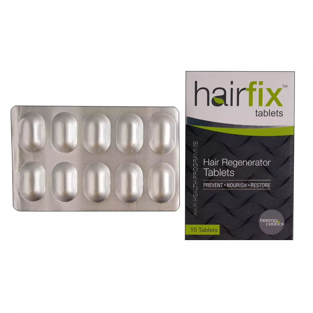 Buy HAIR-FIX 10TAB Online, View Uses, Review, Price, Composition |  SecondMedic