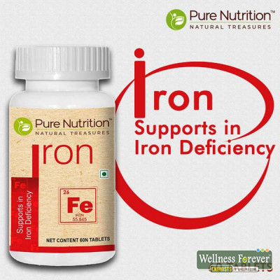 PURE NUTRITION IRON SUPPLEMENT - 60 TABLETS