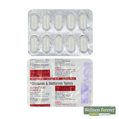 GLIZIHENZ-M 80MG 10TAB