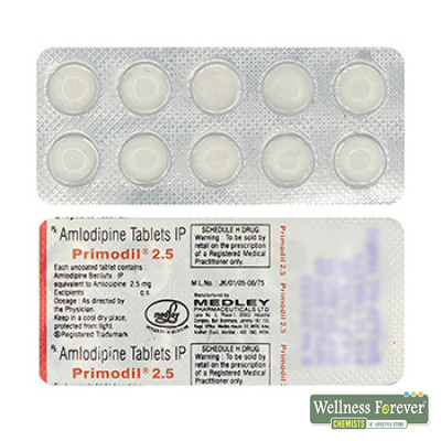 PRIMODIL 2.5MG 10TAB