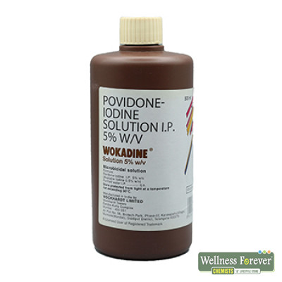 WOKADINE 5% SOLN 500ML