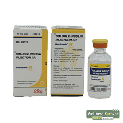 HUMINSULIN-R 100IU INJ 10ML VIAL