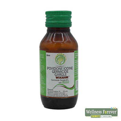 WOKADINE 2% GARGLE 50ML