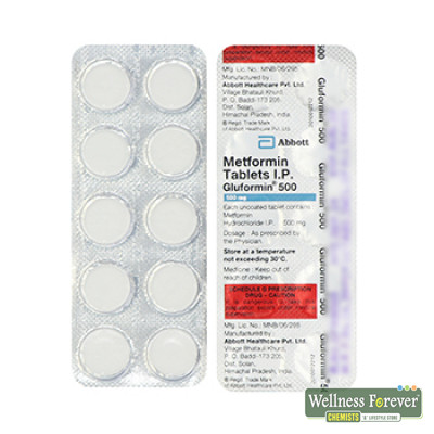 GLUFORMIN 500MG 10TAB