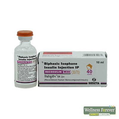 RECOSULIN M30 40IU 10ML VIAL