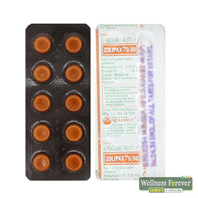 ZOLIPAX 0.50MG 10TAB
