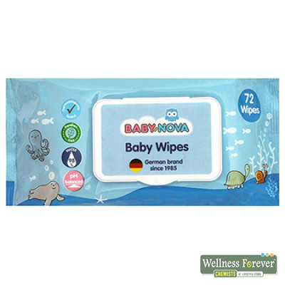 BABY-NOVA CLEANING WIPES - 72 PIECES