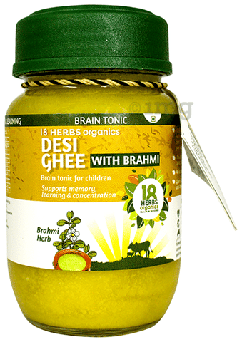 18 Herbs Organics Desi Ghee with Brahmi