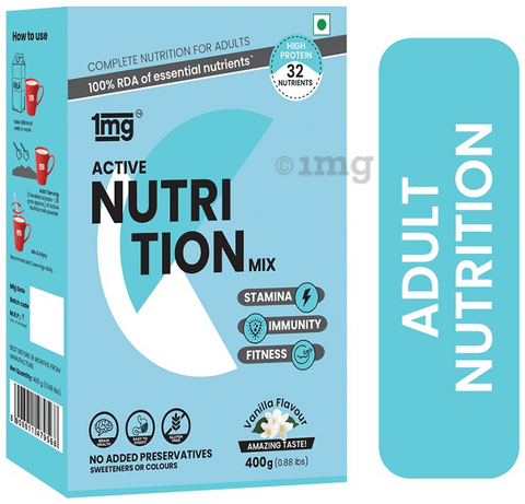1mg Active Nutrition Mix with Whey Protein, Vitamin D, Choline and Fiber Vanilla