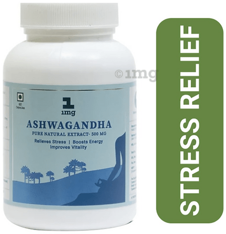 1mg Ashwagandha Pure Natural Extract 500mg Capsule