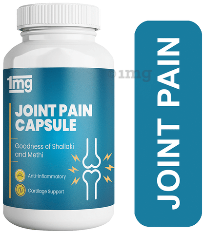1mg Joint Pain Capsule with Shallaki & Methi for Anti-inflammation & Cartilage Support