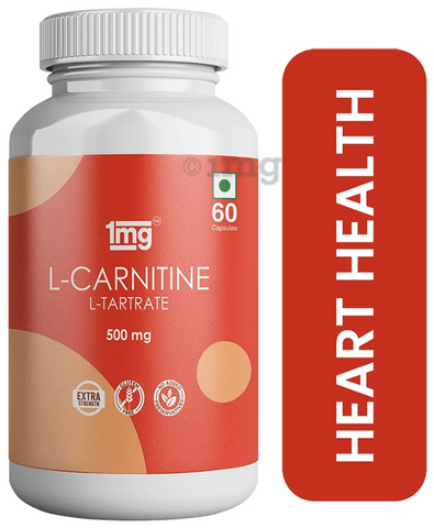 1mg L-Carnitine L-Tartrate Extra Strength for Heart Health 500mg Capsule