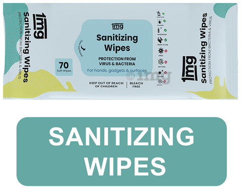 1mg Sanitizing Wipes (70 Each) Pack of 2