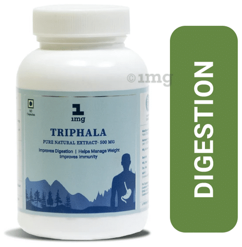 1mg Triphala Pure Natural Extract 500mg Capsule