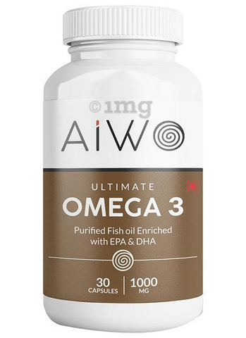 AIWO Ultimate Omega 3, 1000mg Softgels