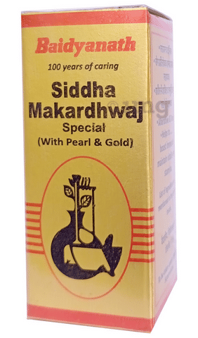 Baidyanath (Nagpur) Siddha Makardhwaj Special (with Pearl & Gold)