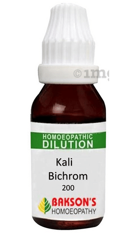 Bakson's Kali Bichrom Dilution 200 CH