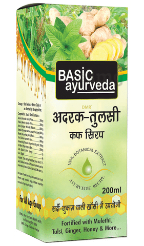 Basic Ayurveda Adrak Tulsi Cough Syrup