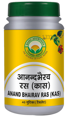 Basic Ayurveda Anand Bhairava Rasa (Kas) Tablet