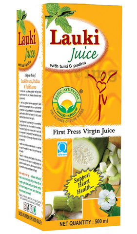 Basic Ayurveda Lauki Juice with Tulsi & Pudina