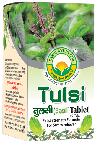 Basic Ayurveda Tulsi (Basil) Tablet