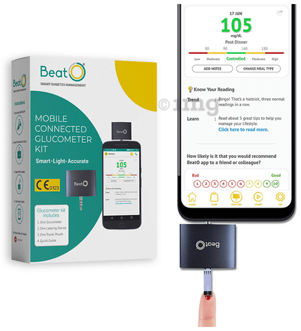 BeatO Smart Glucometer Kit with 20 Strips