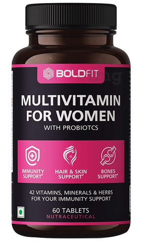 Boldfit Multivitamin for Women with Probiotics Tablet