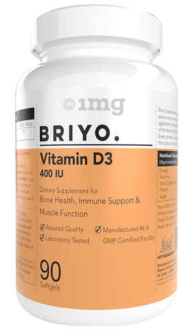 Briyo Vitamin D3 400IU Softgel