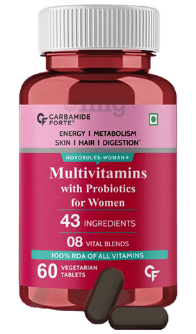 Carbamide Forte Multivitamins with Probiotics for Women Vegetarian Tablet