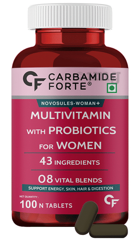 Carbamide Forte Multivitamins with Probiotics for Women Vegetarian Tablet