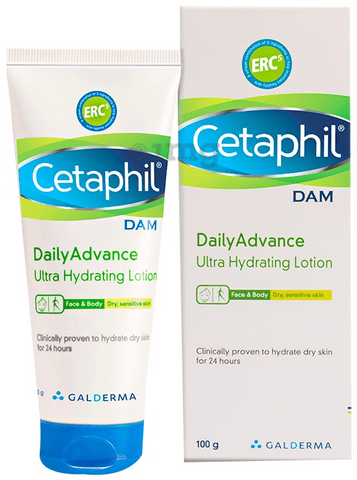 Cetaphil DAM Daily Advance Ultra Hydrating Lotion All Skin Types 100 gm