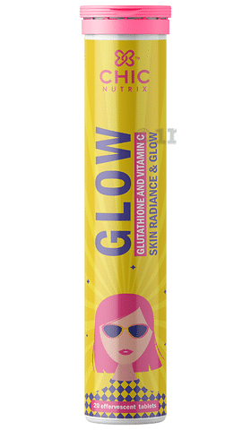 Chicnutrix Glow Glutathione and Vitamin C Strawberry and Lemon Effervescent Tablet