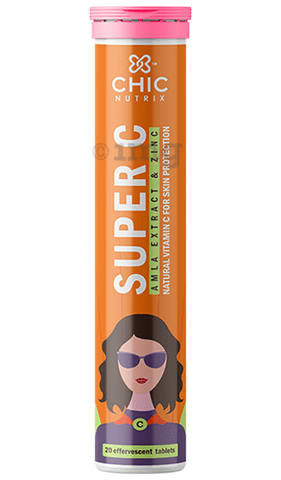 Chicnutrix Super C Amla Extract & Zinc Orange Effervescent Tablet
