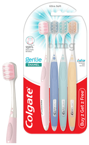 Colgate Gentle Enamel Ultra Soft Toothbrush (Buy 2 Get 2 Free)