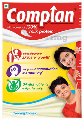 Complan Nutrition and Health Drink with Power of 100% Milk Protein Creamy Classic Refill