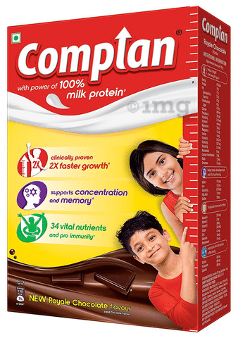 Complan Nutrition and Health Drink with Power of 100% Milk Protein New Royale Chocolate Refill
