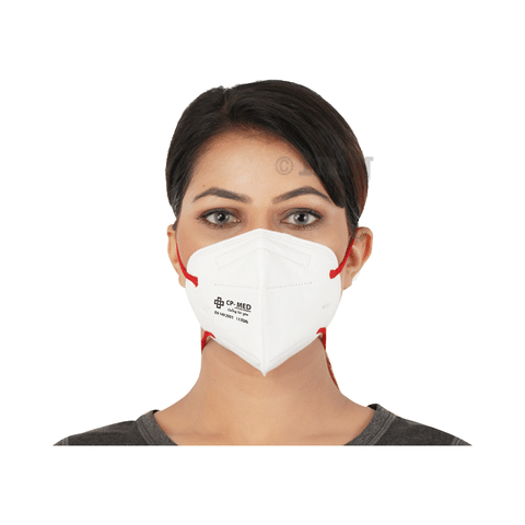 CP-Med N95 FFP2 Hypashield 6 Layers Anti-Bacterial Mask with Earloop Universal White with Breathing Valve