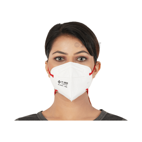 CP-Med N95 FFP2 Hypashield 6 Layers Anti-Bacterial Mask with Headloop Universal White