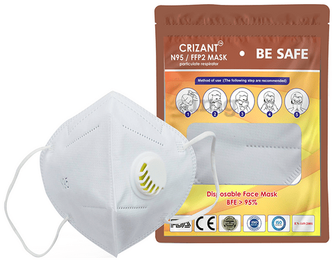 Crizant 202 N95 FFP2 Mask with Exhalation Valve