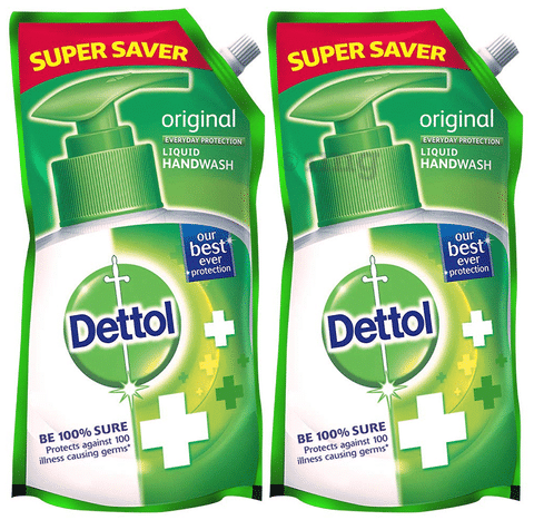 Dettol Original Super Saver Liquid Handwash Refill Buy 1 Get 1 Free (750ml Each)