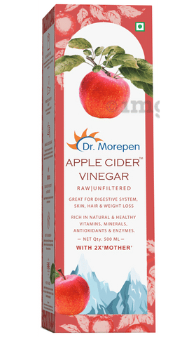 Dr. Morepen Apple Cider Vinegar with 2X 'Mother'