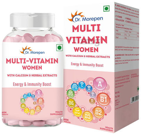 Dr. Morepen Multi Vitamin Women with Calcium & Herbal Extracts Tablet